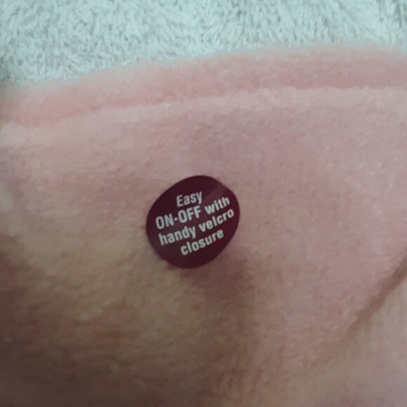 Reversible fleece Pink Velcro easy on/off NWT smaller large size dog - Picture 4 of 5